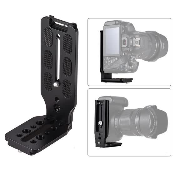 Universal Quick Release L Plate Bracket w//Hot Shoe for Canon Nikon Sony Camera
