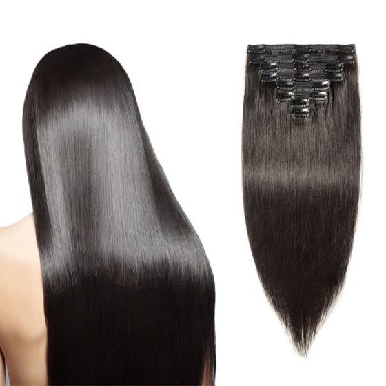 Shop Clip In 100 Remy Human Hair Extensions Grade 7a Quality Full