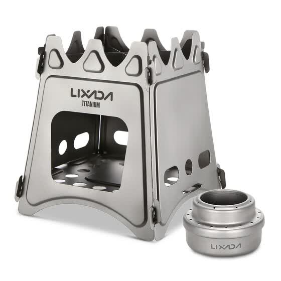 Shop Lixada Compact Folding Titanium Wood Stove With Mini Alcohol