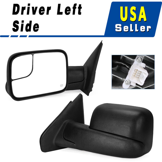 Mirror Right Side Chevy Silverado GMC Sierra 1500 2500 3500 Manual Non-Heated