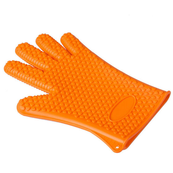 Kitchen Heat Resistant Gloves Oven Grill Pot Holder BBQ Cooking Mitts Silicone