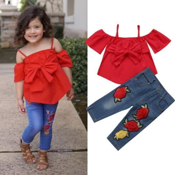 baby girl dresses jeans top