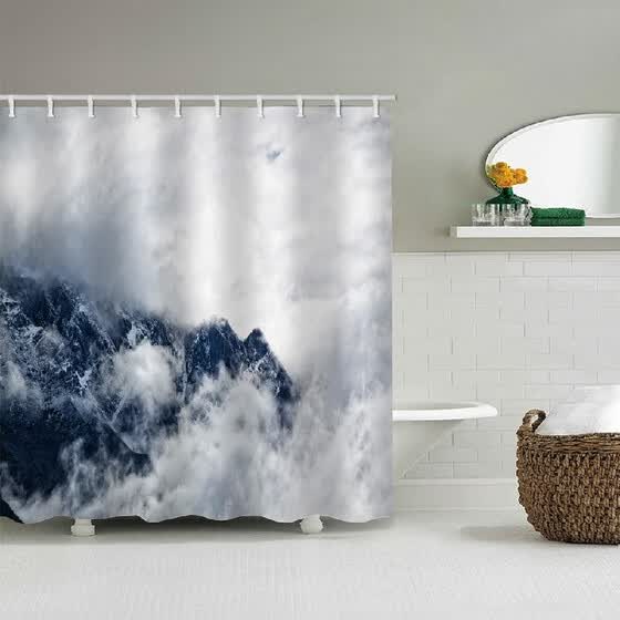 Shop Shower Curtain Waterproof Polyester Fabric Bath Curtains 12