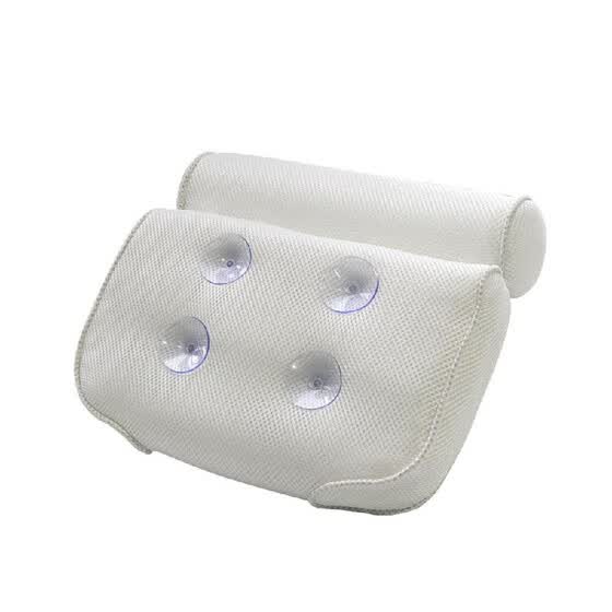 Shop 3d Air Soft Bath Pillow Mesh Bathtub Pillows Powerful Suction