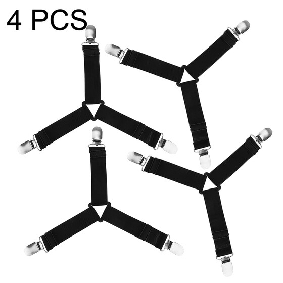 New 4 Sheet Grippers Fastener Clips Straps for your Bed Sheets USA