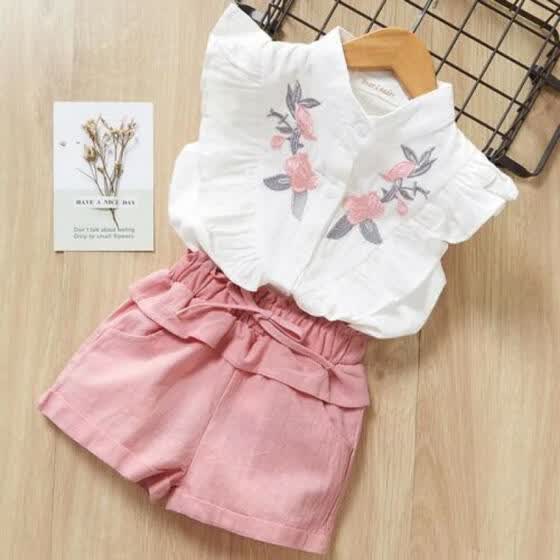 baby girl pink shorts