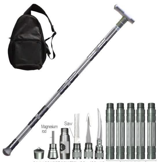 defensive trekking pole