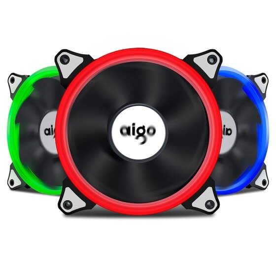 Aigo R3 3-Pack RGB LED 120mm Adjustable Color Case Radiator FanQuiet Edition High Airflow Adjustable Color LED Case Fan for Computer Cases CPU Coolers and Radiators