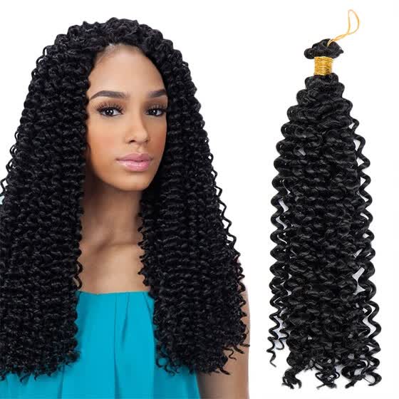 Shop 14 Inches Hair Extensions Water Wave Synthetic Crochet Wavy