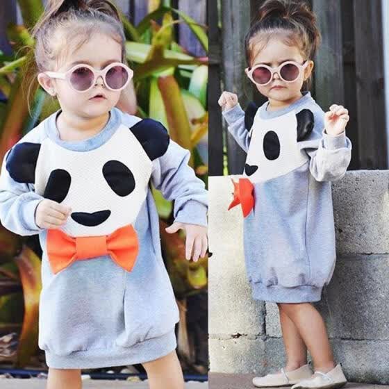 panda dress for baby girl