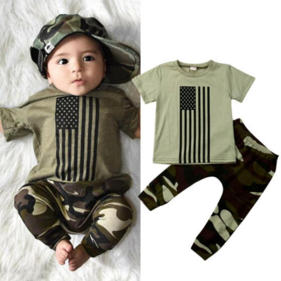 baby boy camo outfit