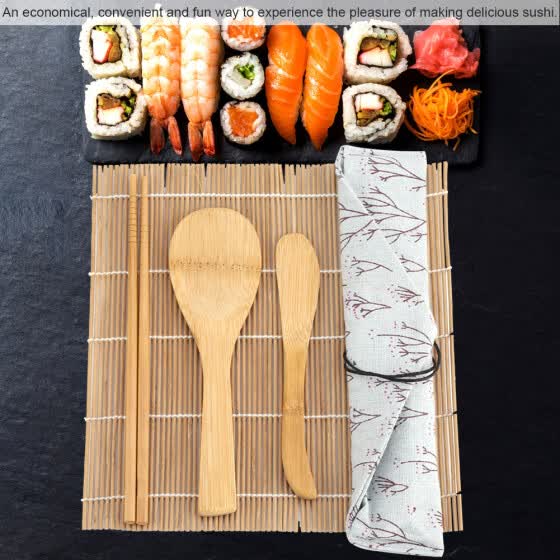 Shop Greensen9pcs Set Bamboo Sushi Making Kit Includes 2 Rolling