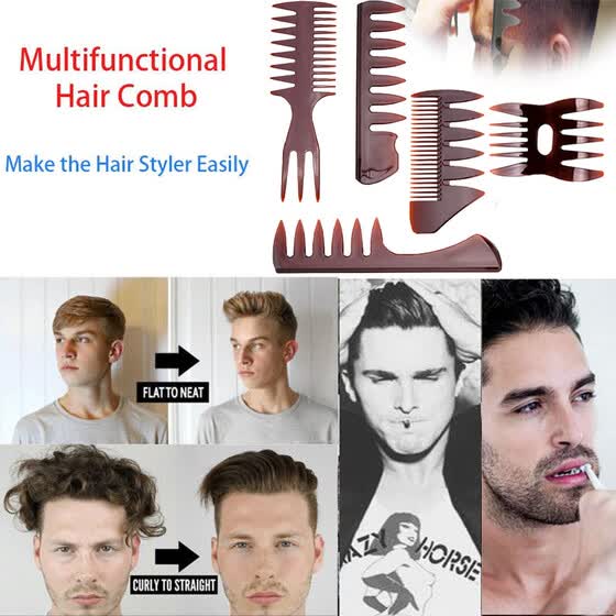 Shop Follure New 5pcs Set Hair Comb For Men Hair Styler Insert