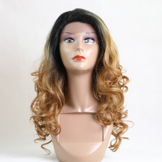 Shop Element 20 Synthetic Lace Front Wig Ombre Brown Dark