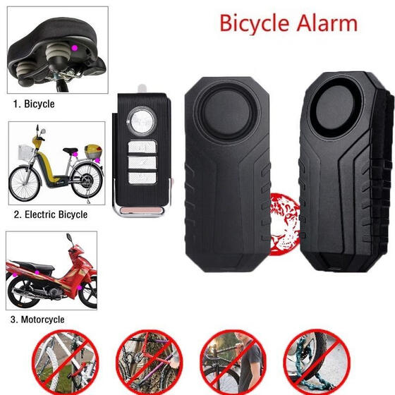 Motorbike Bike Alarm Lock Moped Bicycle Cycling Security Sound Loud Anti-theft