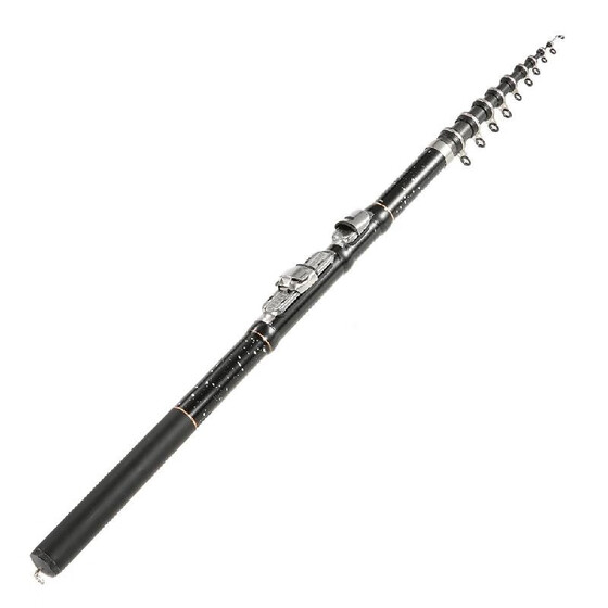 1.8// 2.4// 2.7M Portable Carbon Fiber Ultralight Travel Telescopic Fishing Rods