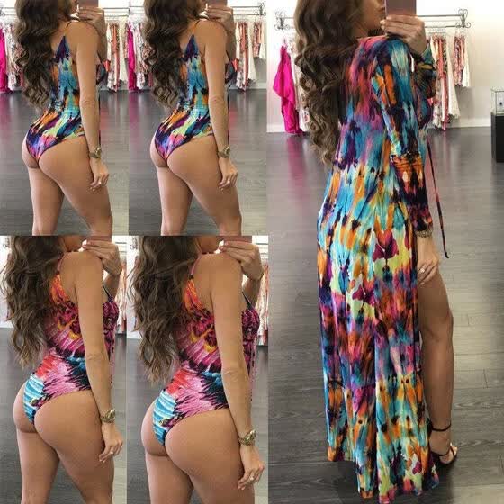 one piece bathing suit with matching cover up