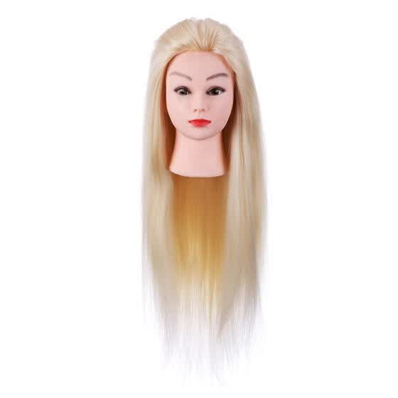 Shop Training Mannequin Head Model Fiber Hair Synthetic