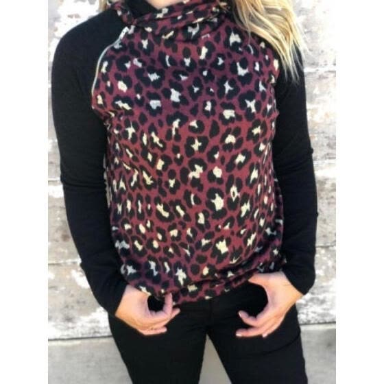 leopard print hoodie womens