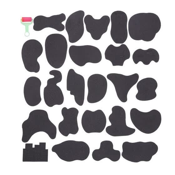 Shop 25pcs Diy Hair Trimmer Carved Coloring Pattern Stencil Hair