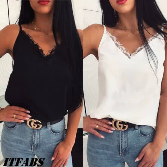 women's satin camisole tops