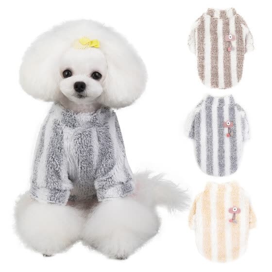Shop Cute Dog Clothes Pet Autumn And Winter Velvet Warm Clothes