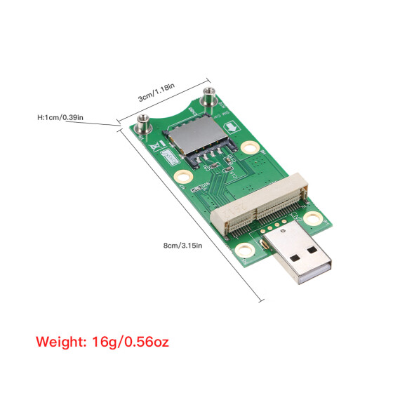 Shop Mini Pci E To Usb With Sim Card Wwan Adapter Card 3g 4g