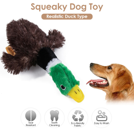 Squeaky Puppy Play Chew Dog Toy Tooth Plush Animal Products Training Cleaning