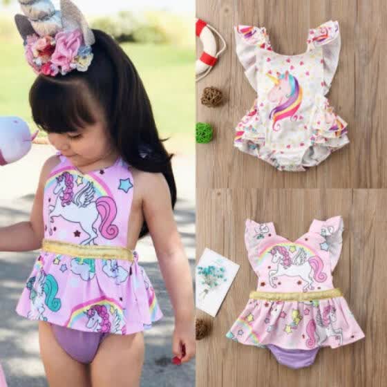 girls unicorn romper