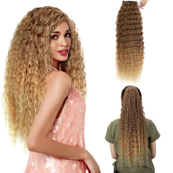 Shop Noble Kinky Curly Ombre Hair Bundles Synthetic Hair Super