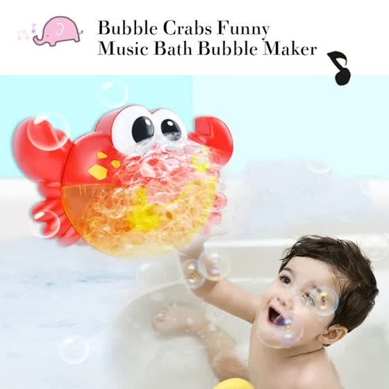 bubble crab bath toy