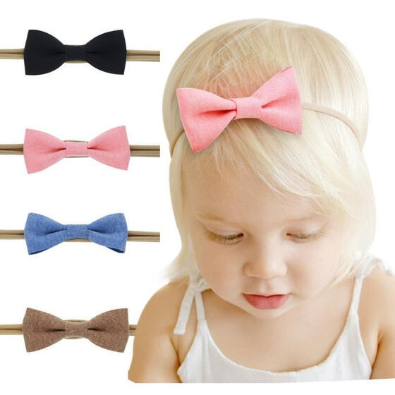 Kids Baby Girl Headwear Toddler Lace Pearl Flower Headband Hair Band Headwear JD