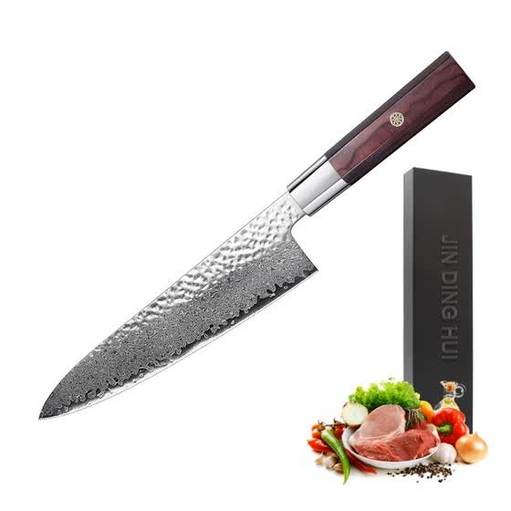 Shop 8 Angle Handle Damascus Kitchen Knife Online From Best