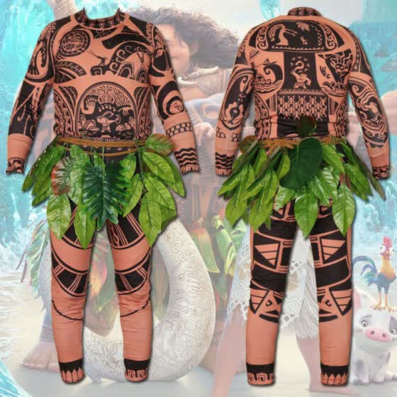 Shop Moana Maui Tattoo T Shirt Pants Halloween Adult Mens Women Cosplay Costume Online From Best Suits On Jd Com Global Site Joybuy Com