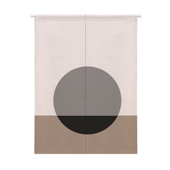 Shop Use Sun Design Japanese Style Doorway Curtain Cotton And