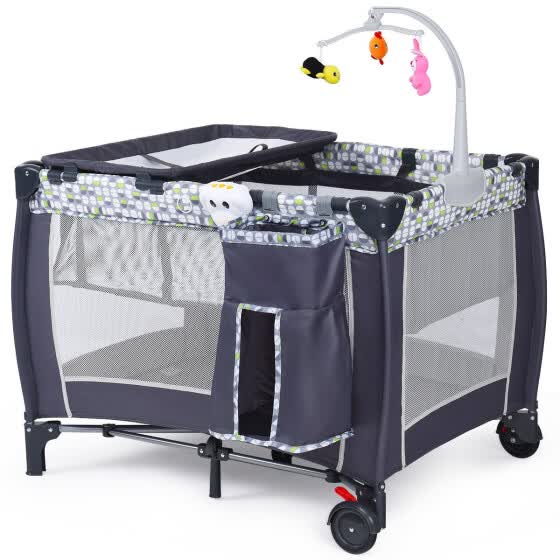 girl playpen with bassinet