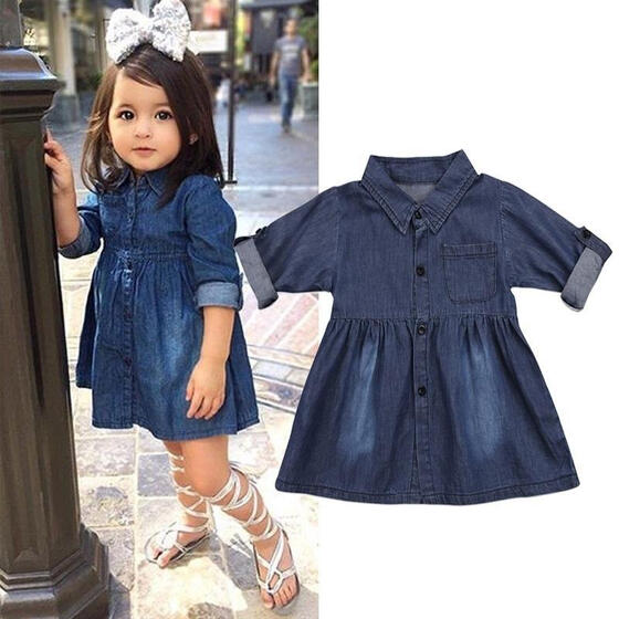 US Newborn Kids Baby Girls Blue Romper Party Dinosaur Tutu Dress Clothes Outfit