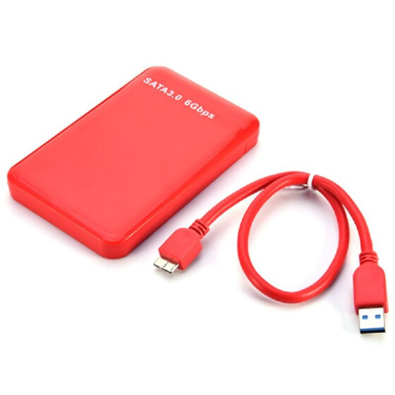 3 TB 6 Gbps 2.5/" USB 3.0 SATA HDD Hard Drive External Enclosure BOX Caddy Cover