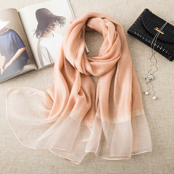 cashmere shawlSolid color silver tassel fashion wild shawl Scarf shawl