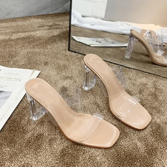 transparent heels online