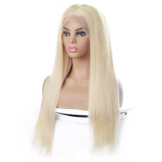 Shop Brazilian Blonde Wig Straight 4 4 Lace Closure Human Hair