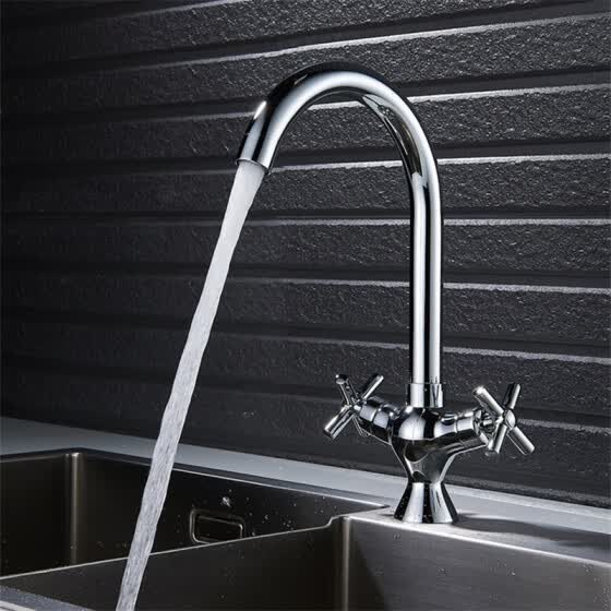 Shop Modern Cross Head Kitchen Sink Taps Swivel Spout Brass Chrome Basin Mixer Tap Online From Best Kitchen Faucets On Jd Com Global Site Joybuy Com