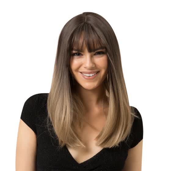 Shop Follure Fashion Women Full Hair Wig With Bangs Long