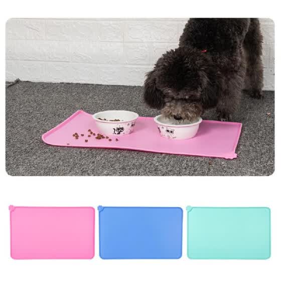 Shop Silicone Dog Bowl Mat Cat Bowl Mat Pet Food Tray Pet Dog Food