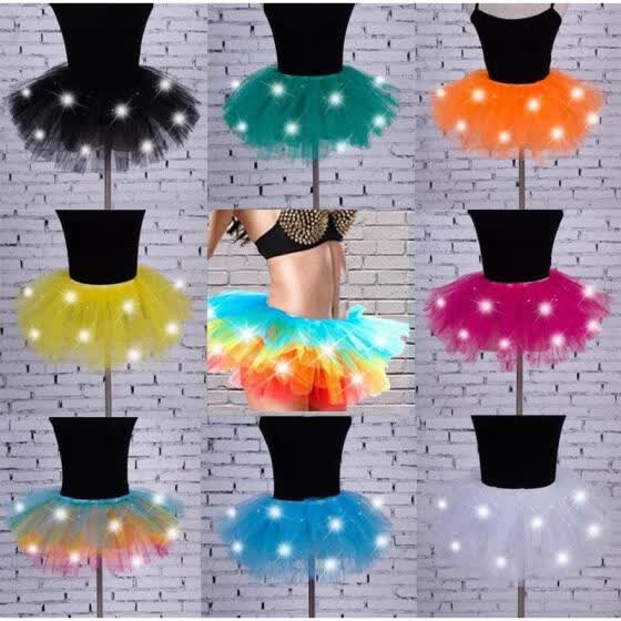 Shop Led Light Up Tulle Tutu Skirt Fancy Dress Hen Party Halloween Costume 8 Layers Online From Best Cosplay On Jd Com Global Site Joybuy Com