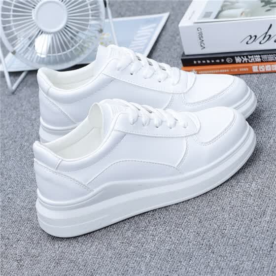 thick sole white shoes