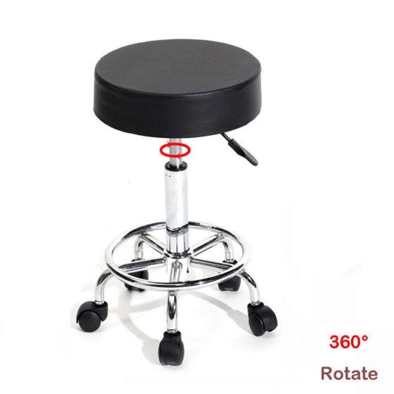 Shop Salon Stool Hydraulic Rolling Chair Facial Massage Black