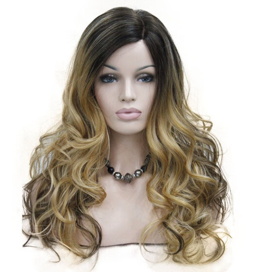 Shop Strongbeauty Lace Long Curly Brown Blonde Ombre