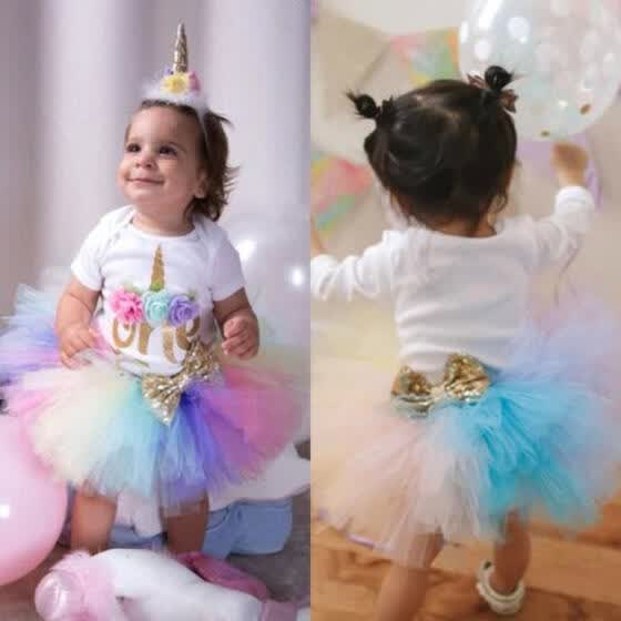 baby first birthday unicorn outfit