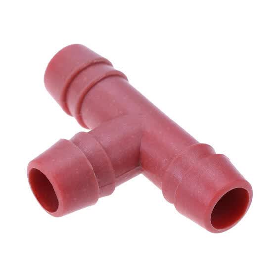 Shop Plastic Tee Bird Rabbit Drinking Waterer Pipe Red Tee Pipe